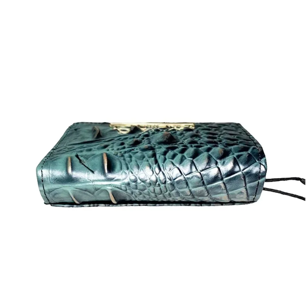 NWT Brahmin Obsidian Melbourne Mini Key Wallet